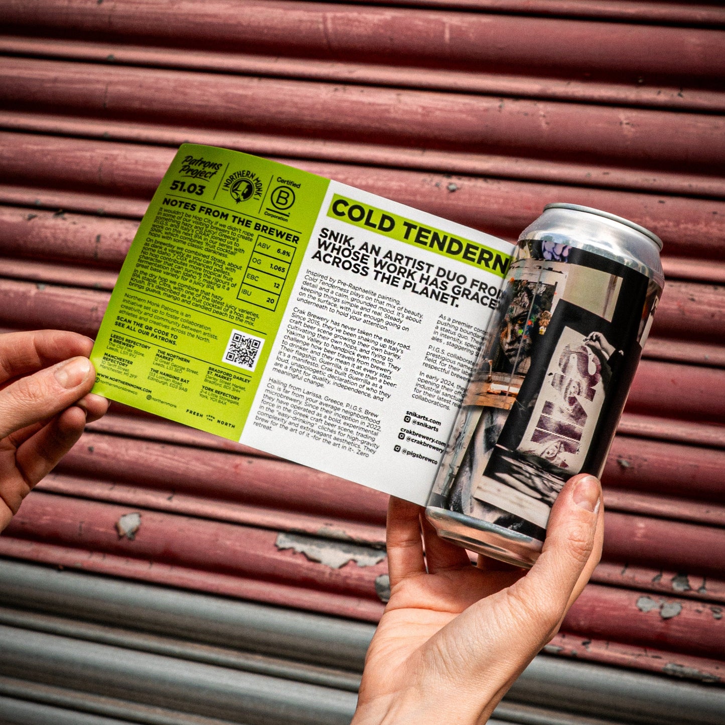 SNIK // COLD TENDERNESS // w/ CRAK & P.I.G.S. // DDH IPA // 6.8%